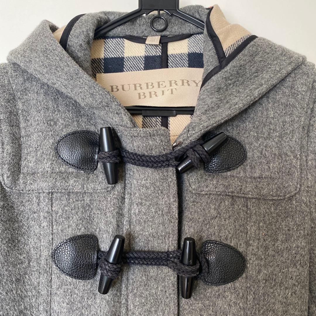 【BURBERRY BRIT】ダッフルコート 36 グレー