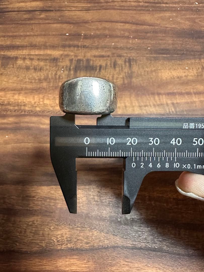 シルバー925/オーバルリング/激渋/重厚