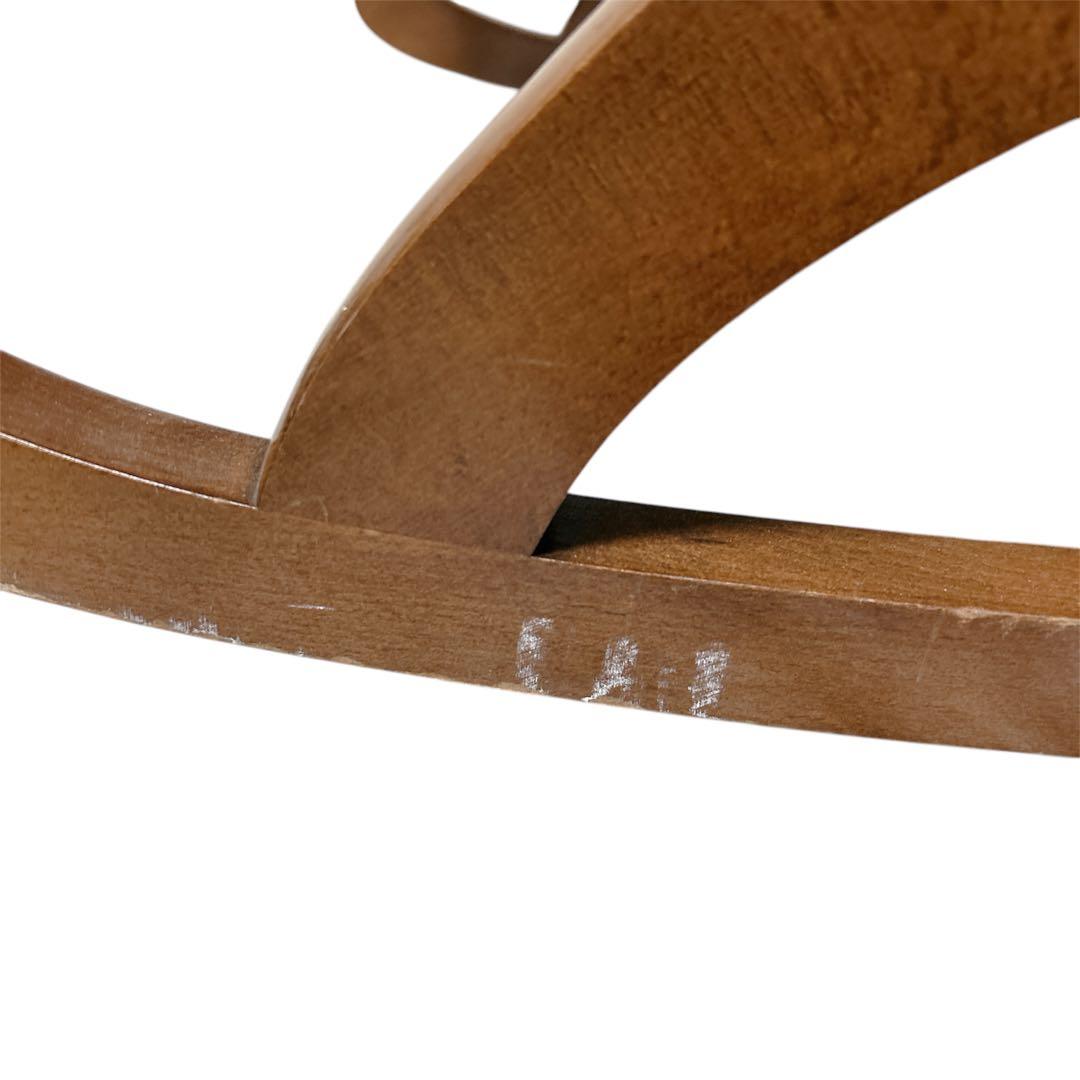 【希少】 ファシオシルバーノ ロッキングチェア 木製 レザー 椅子