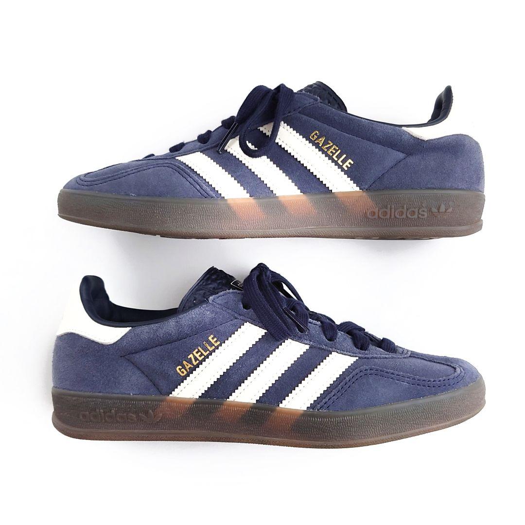 美品 アディダス シップス別注 ガゼル レースアップ レザー スニーカー 本革