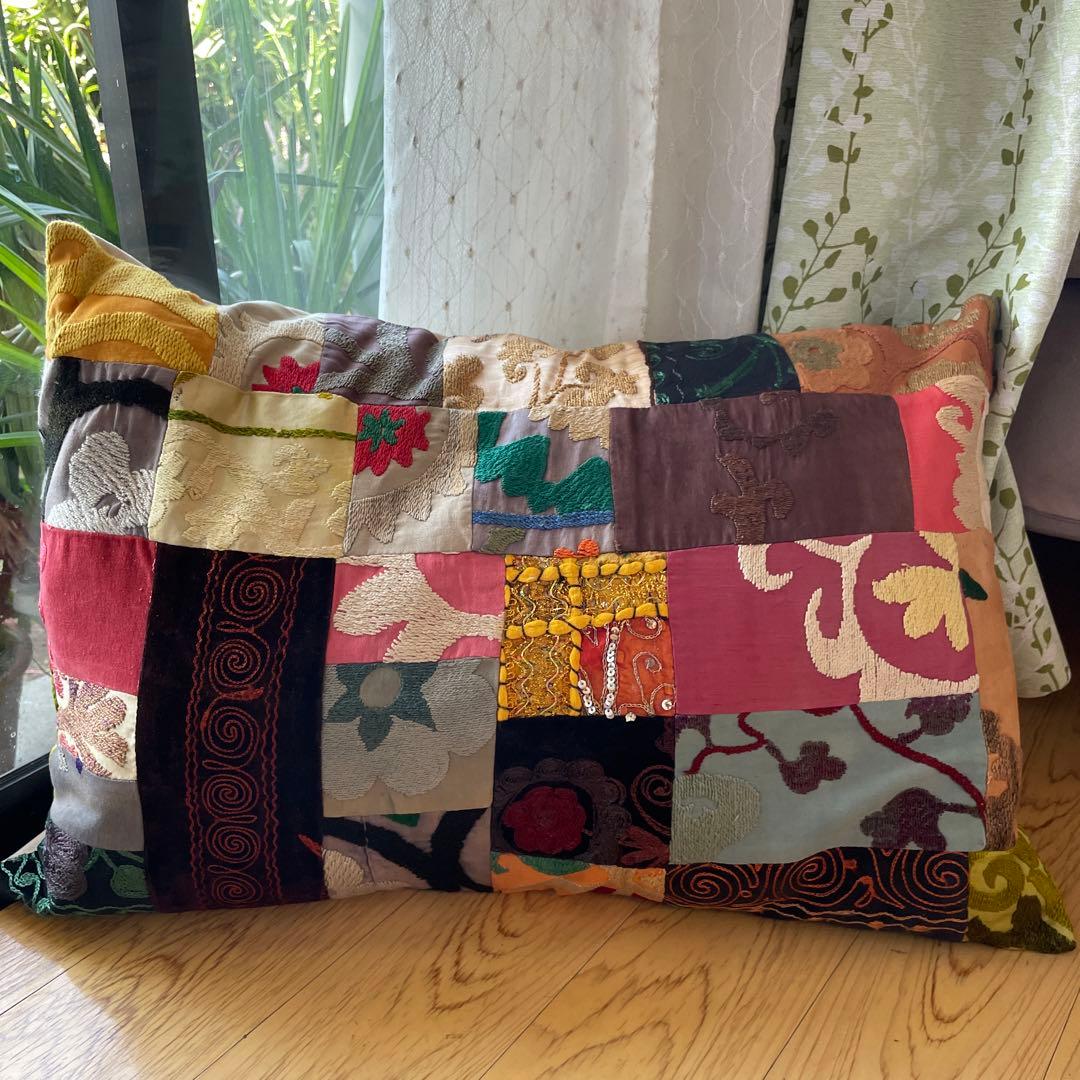 トルコクッション　ヴィンテージパッチワーク
