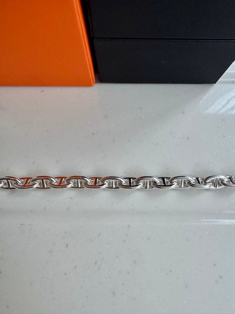 HERMES エルメスシェーヌダンクルMM18 925ブレスレット 新品 希少