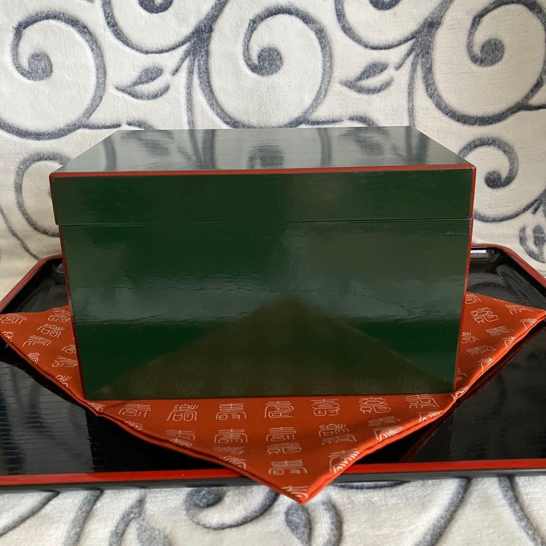 お値下げ 新品未使用 茶道具 青漆爪紅茶箱