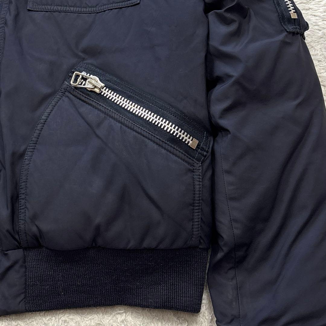 ラルフローレン　N-2B ダウンジャケット　ヴィンテージ ネイビー　ファー付