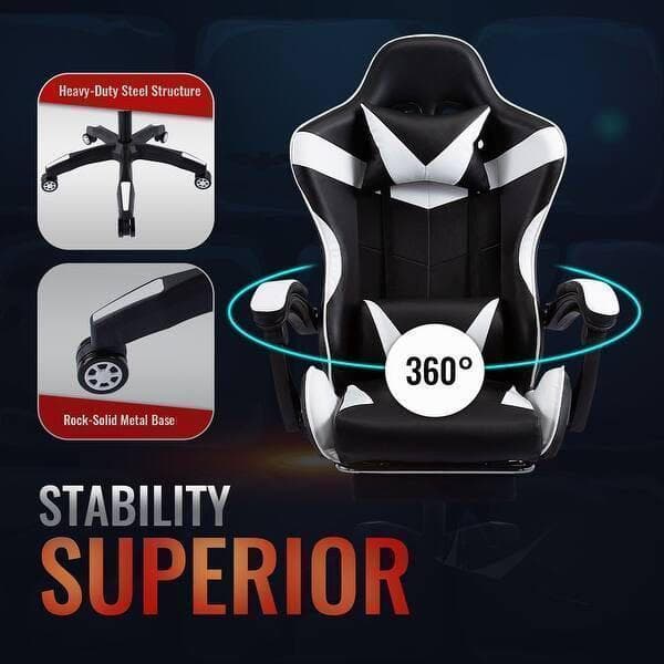 ゲーミングチェア　デスクチェア　リクライニング　オットマン　動画配信　ポコチャ