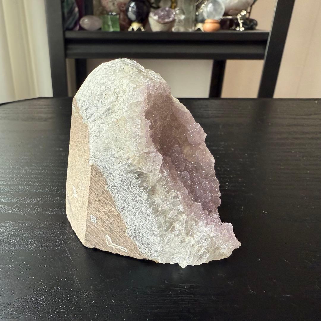 天然石シュガーアメジストの原石　置物NO.010908