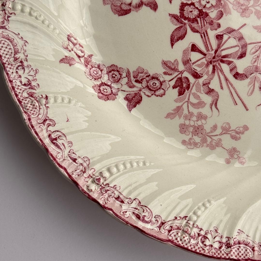 レア　フランスアンティーク　サルグミンヌ　U&C Fontanges ディナー皿