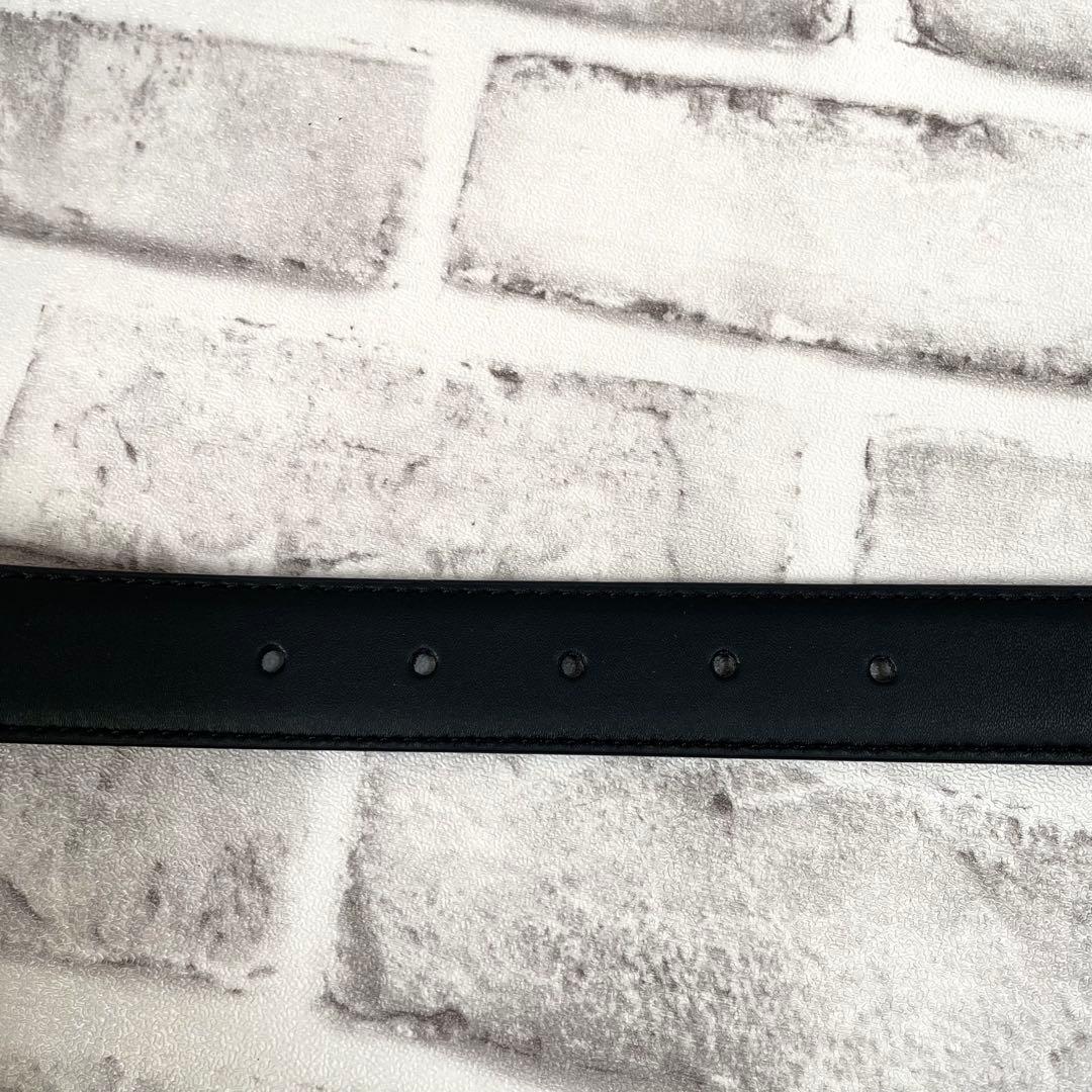 美品✨カルティエ　ベルト　Cアロンジェ　Cバックル　ゴールド金具　黒