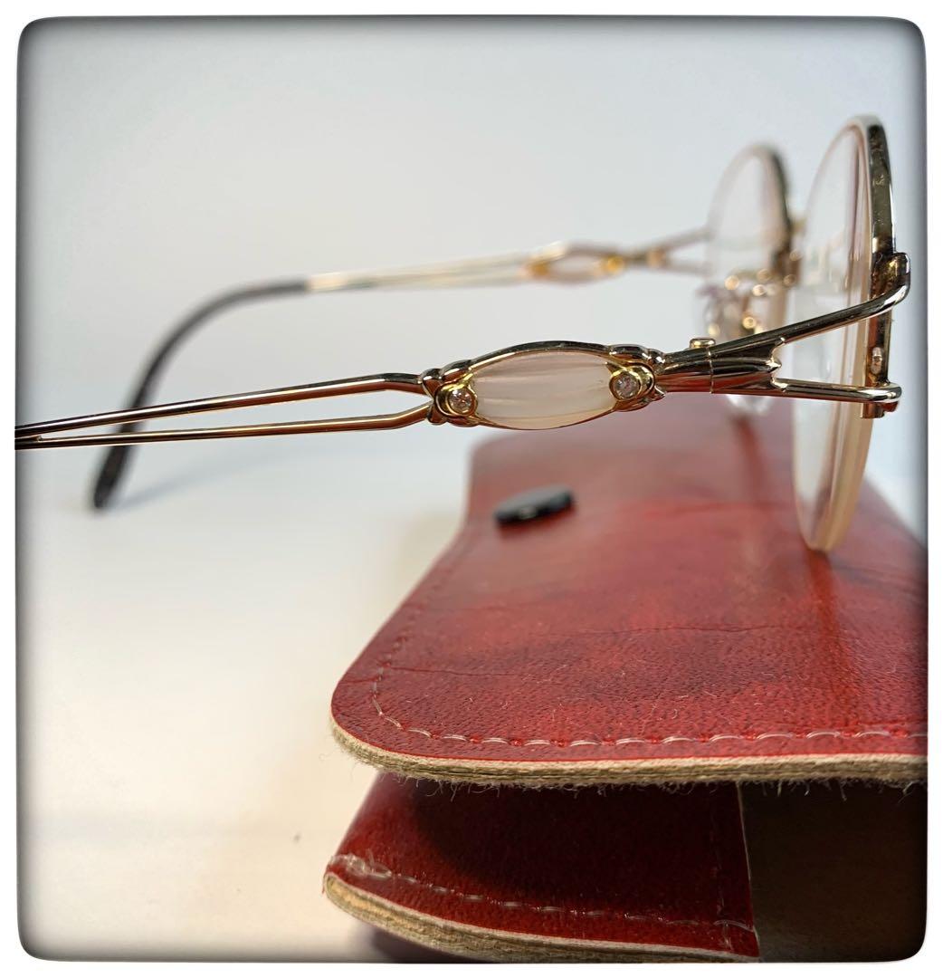 HOYA メガネ　宝飾:天然ダイヤ4石