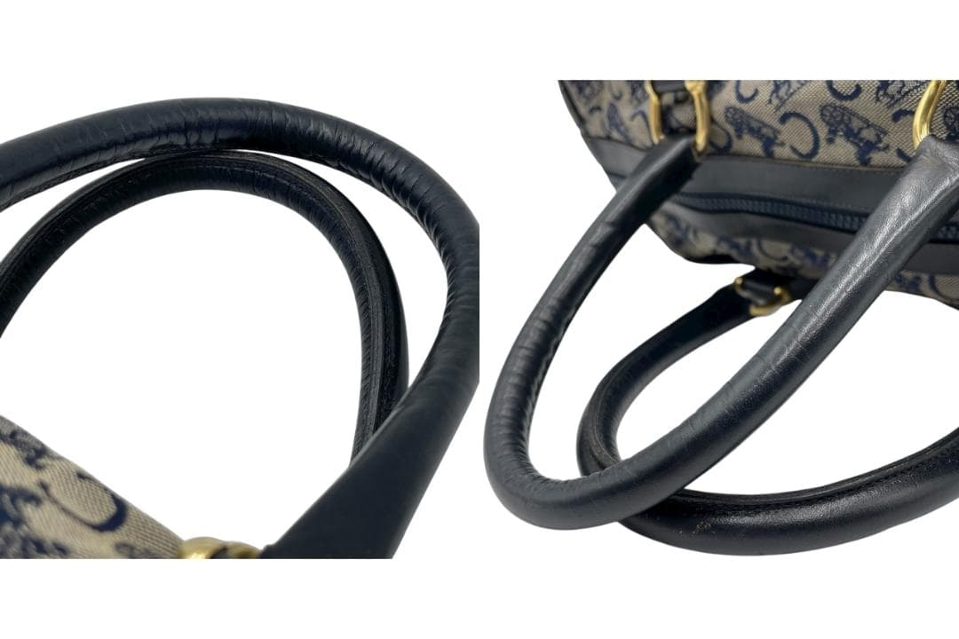 CELINE Cマカダム ハンドバッグ ミニボストンバッグ ヴィンテージ