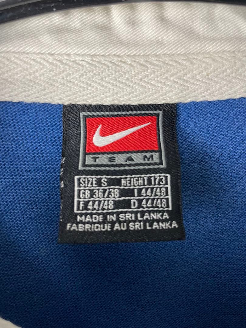 90s NIKE ナイキ　ヴィンテージ FCバルセロナ ラガーシャツ　長袖シャツ