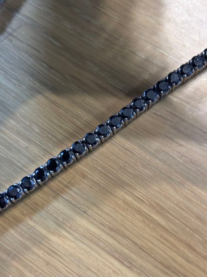 ラスイチ！！未使用品！ブラックモアッサナイトダイヤモンドネックレス！証明書付き