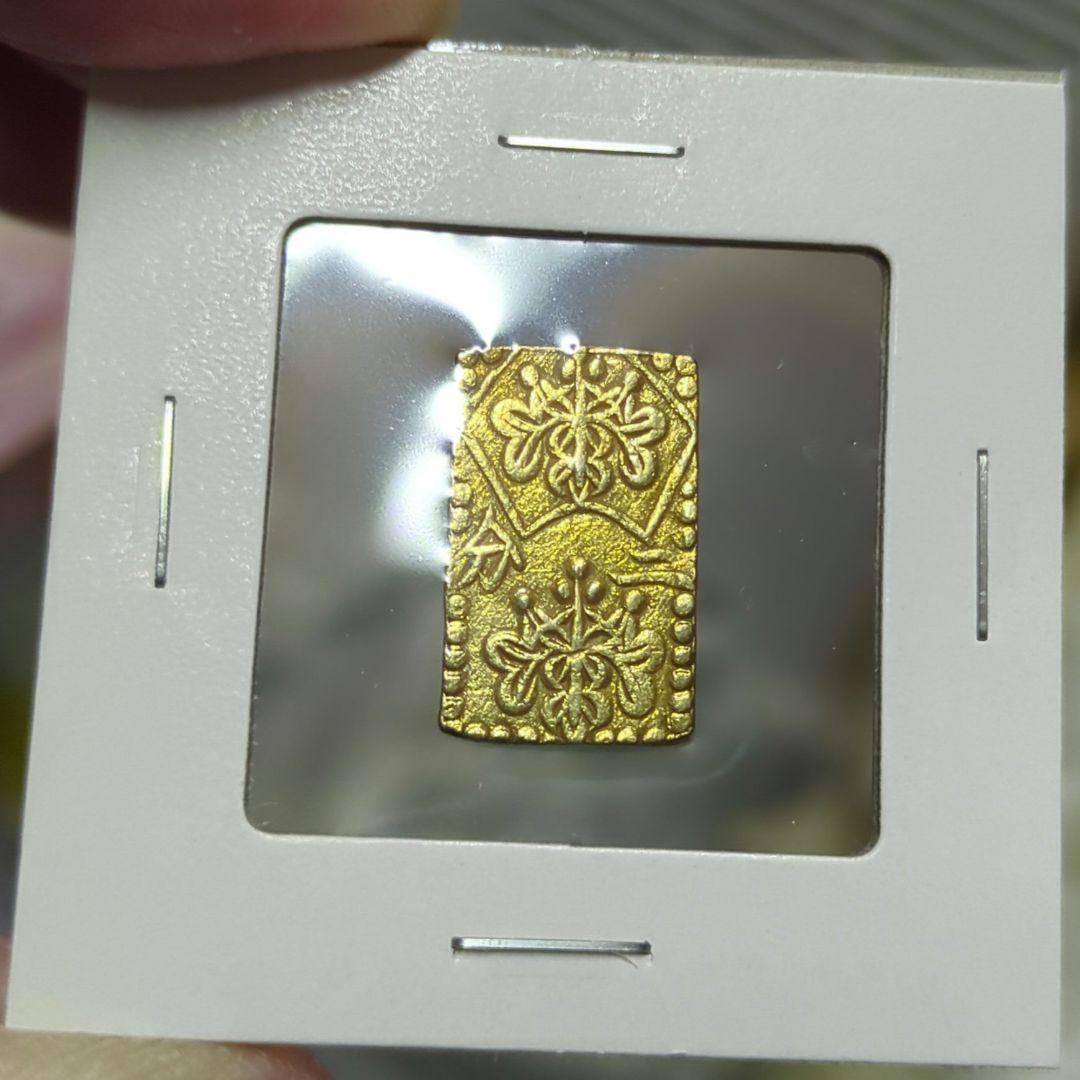 明治二分金　極美品(未クラス)　二分金　二分判金