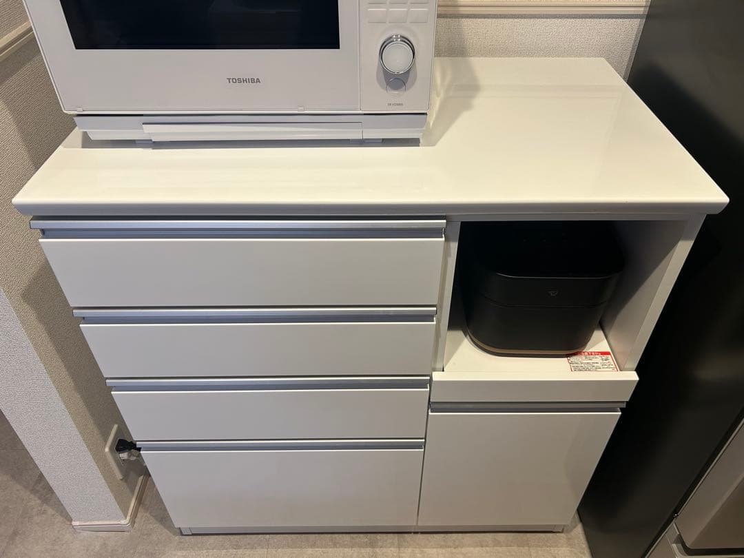 ニトリ　キッチンカウンター(レジューム 90SH-R WH)