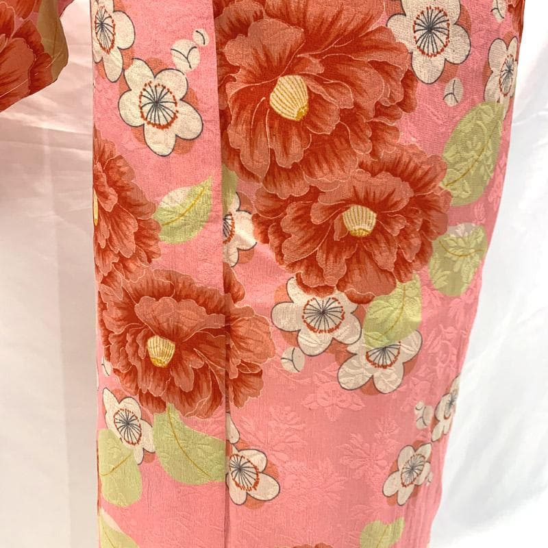 ■506ag81■節句 七五三 付き添いコーデ 七歳 アンティーク着物 単衣■