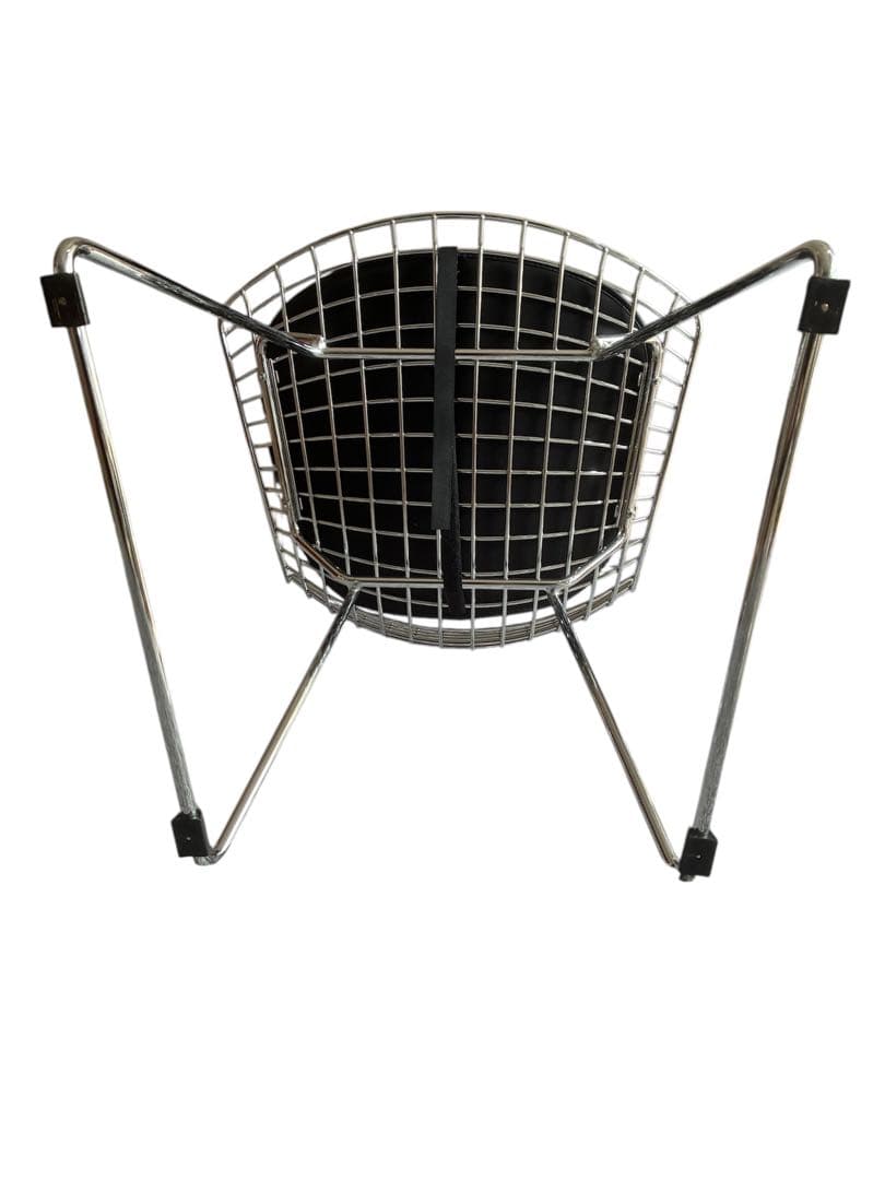 ハリー・ベルトイア　ワイヤーチェア シルバー ミッドセンチュリー