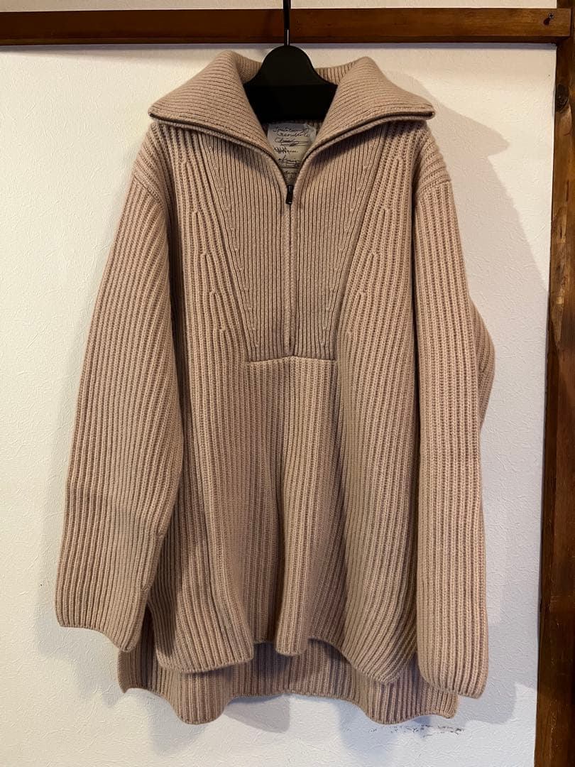 【売り切りたいため値段交渉可】chaos フランムースカシミヤ畦ZIPニット