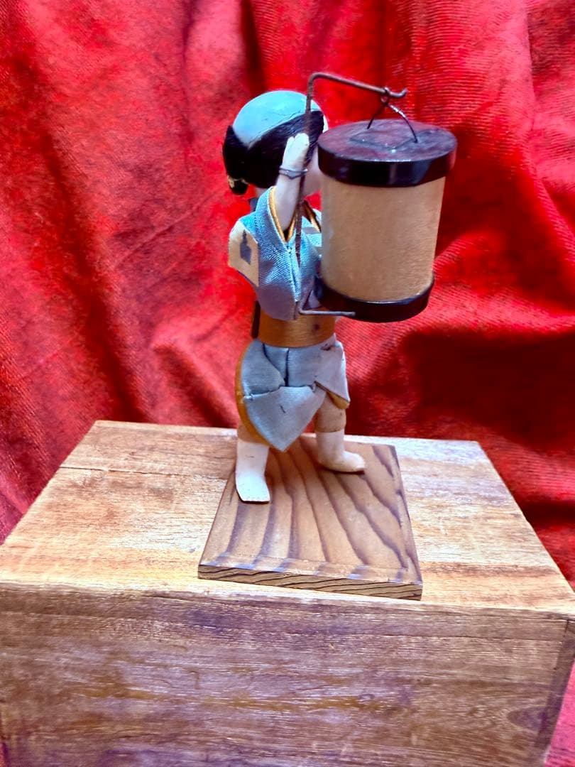 豆市松人形 日本人形 提灯 衣装人形 風俗人形