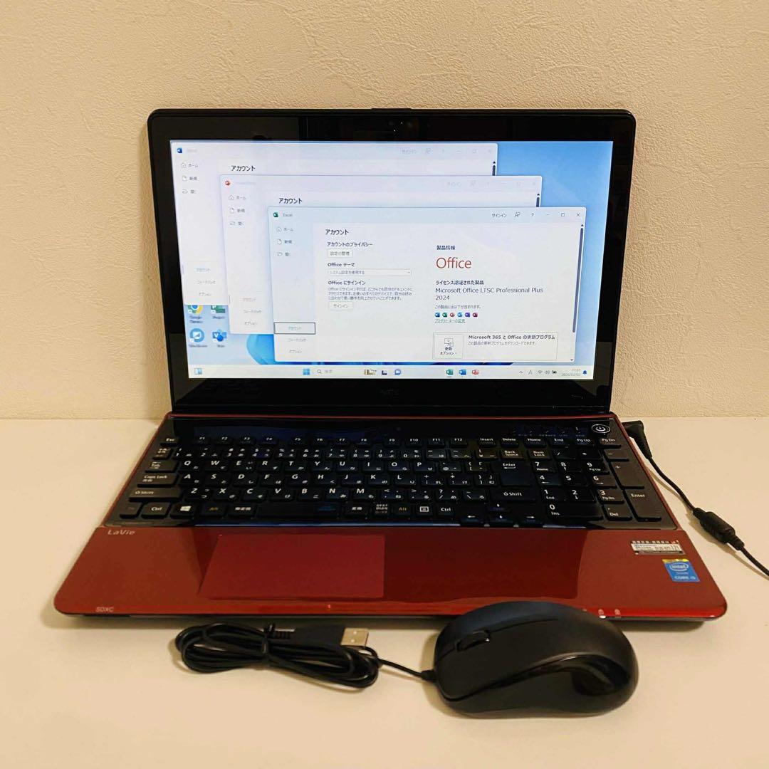 Y103 NECノートパソコンi5メモリ8G SSDタッチパネルWindow11