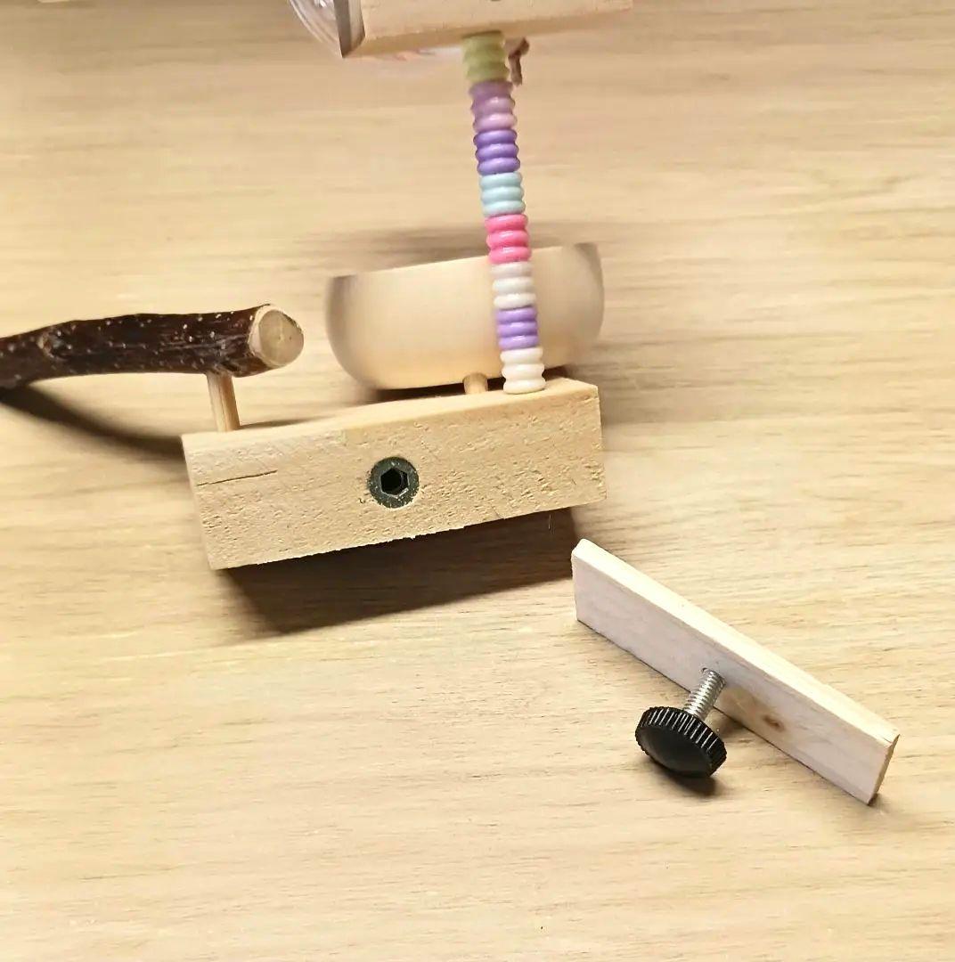 a11　くるくるフォージントイセット　バードトイ　難易度高め⭐⭐　止まり木