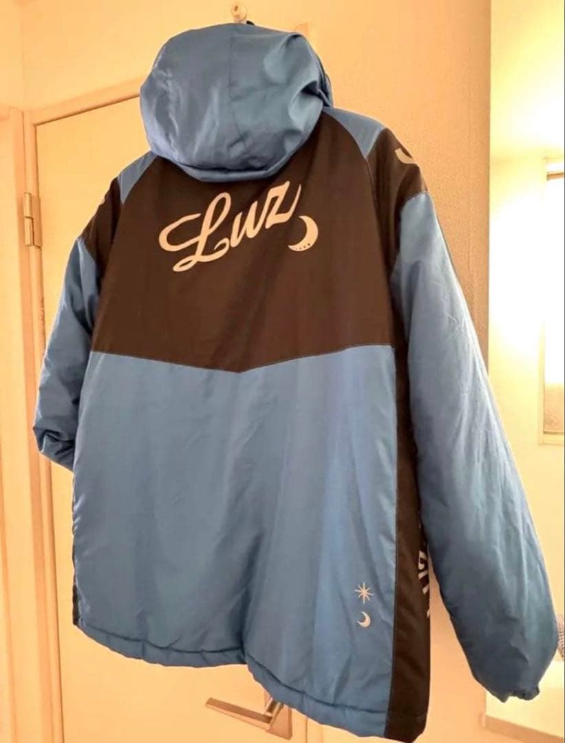 Luz フード付き ベンチコート 青黒　xl