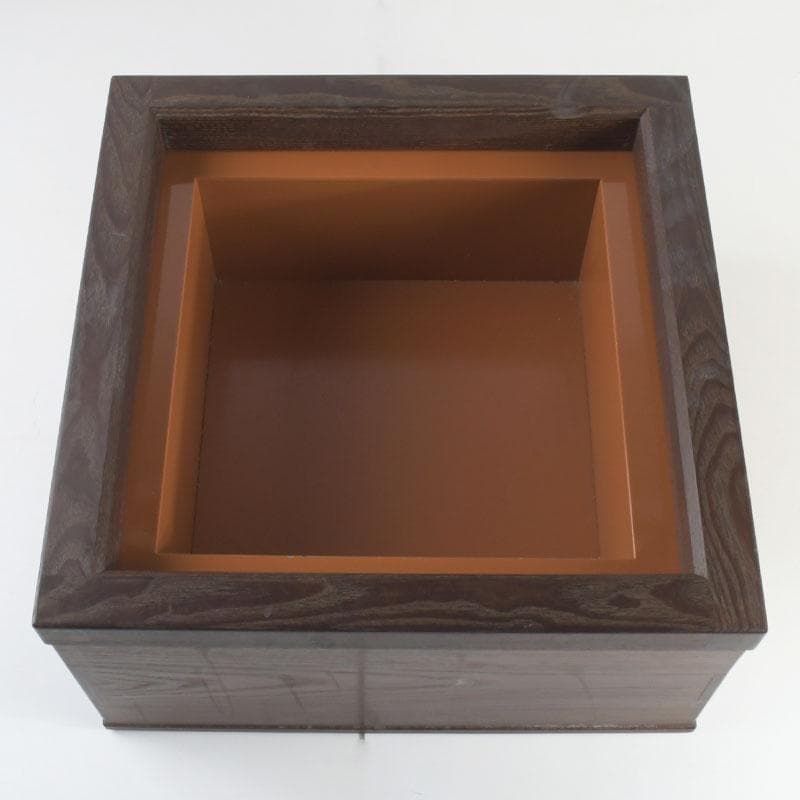 茶道具　桑　麿入子　置炉　炉壇　炉縁　V　9241A