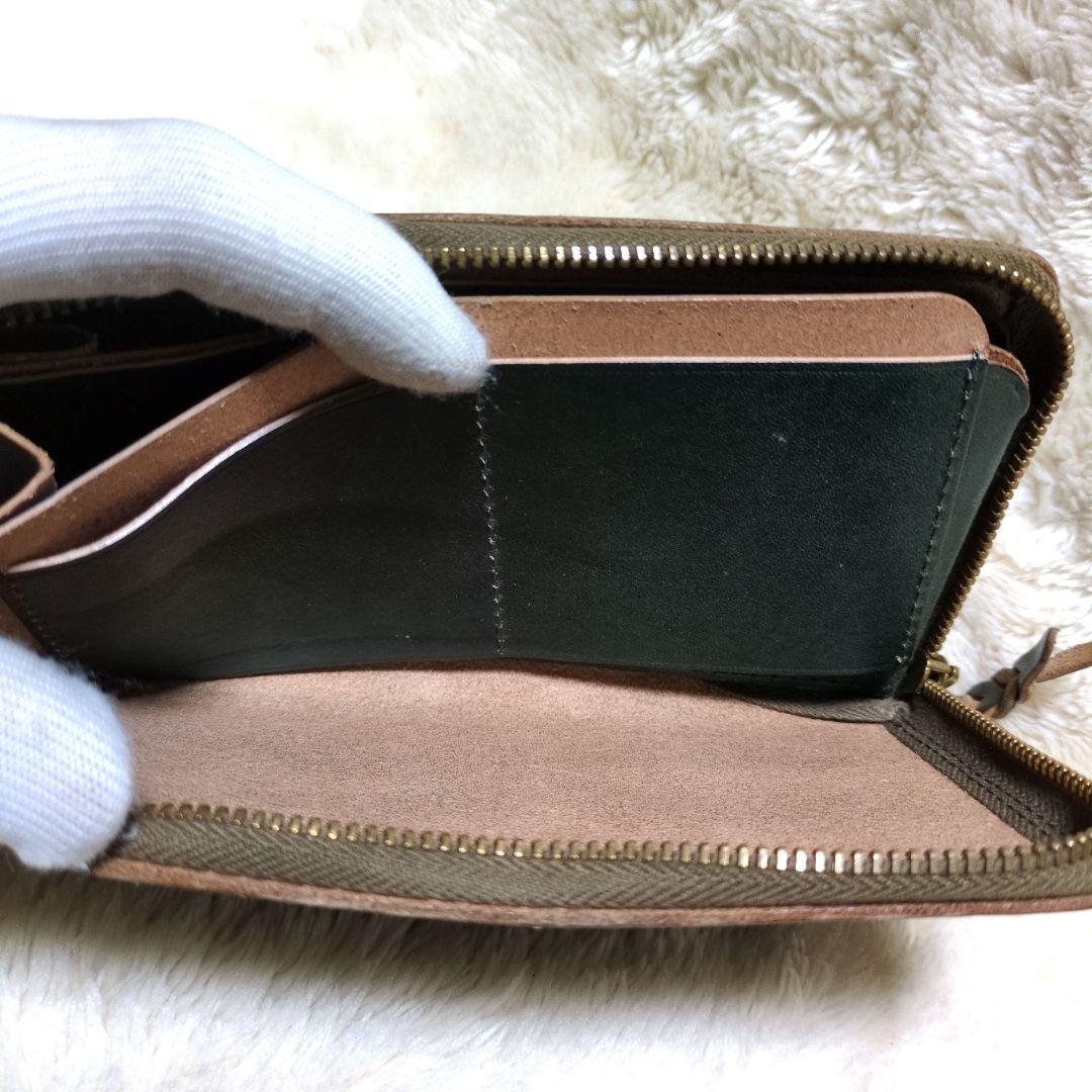 BrownBrown　ブラウンブラウン　ミドルウォレット　ラウンド長財布