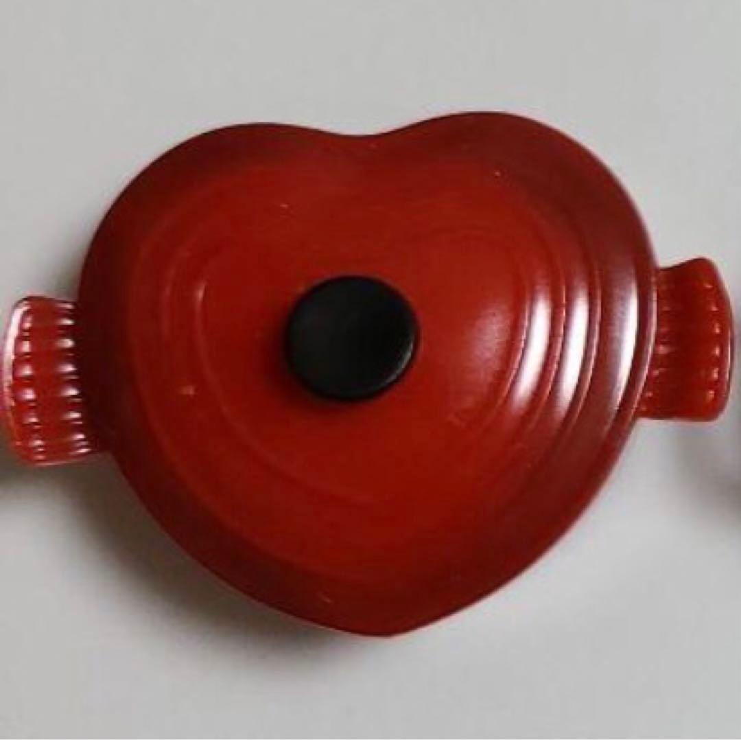 新品　ル・クルーゼ　LE CREUSET ココット　ダムール　ハート　鍋　レッド