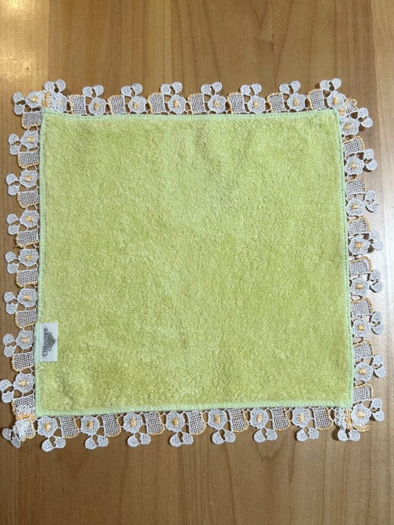 【限定完売品】レア 近沢レース シーズンハンカチ 朝食 目玉焼き used