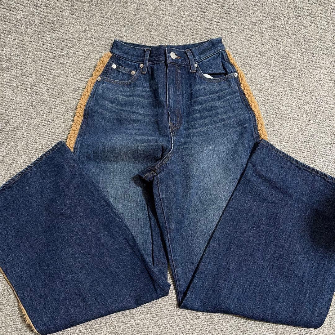 最終値下げ✨ 美品 人気 EVRIS エヴリス デニムボアブルゾン セットアップ