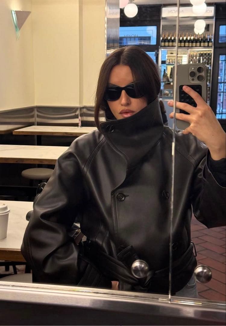 新品未使用 正規品 ザラ zara フェイクレザージャケット