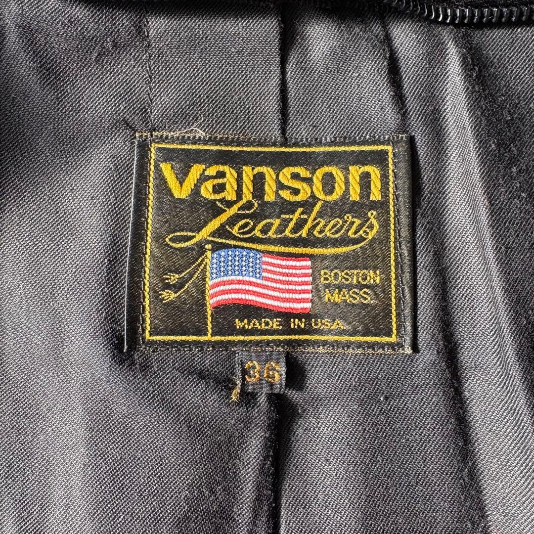80’s VANSON MODEL B シングルライダース ヴィンテージ タロン