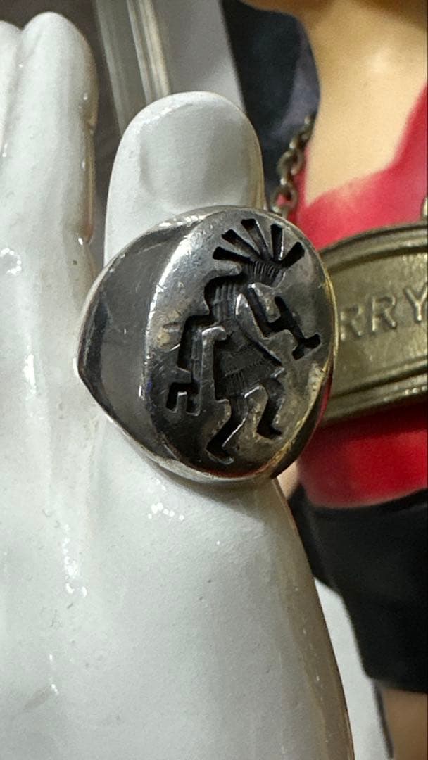 Silver925 Vintage Navajo ココペリリング