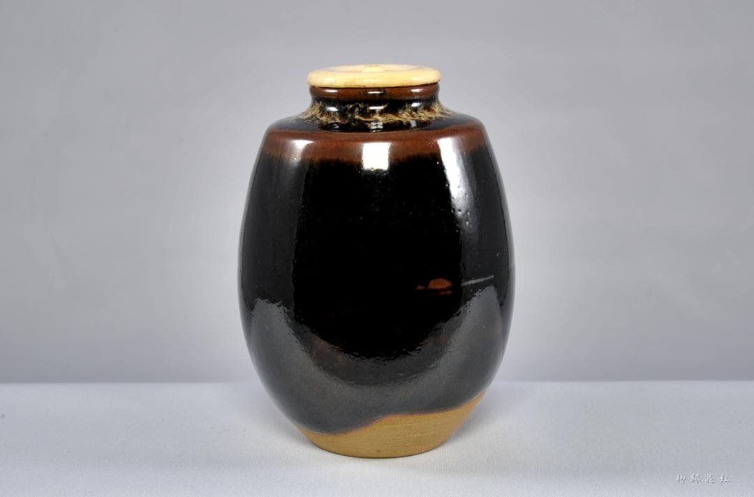 桶谷定一 肩衝 茶入 共箱 茶道具