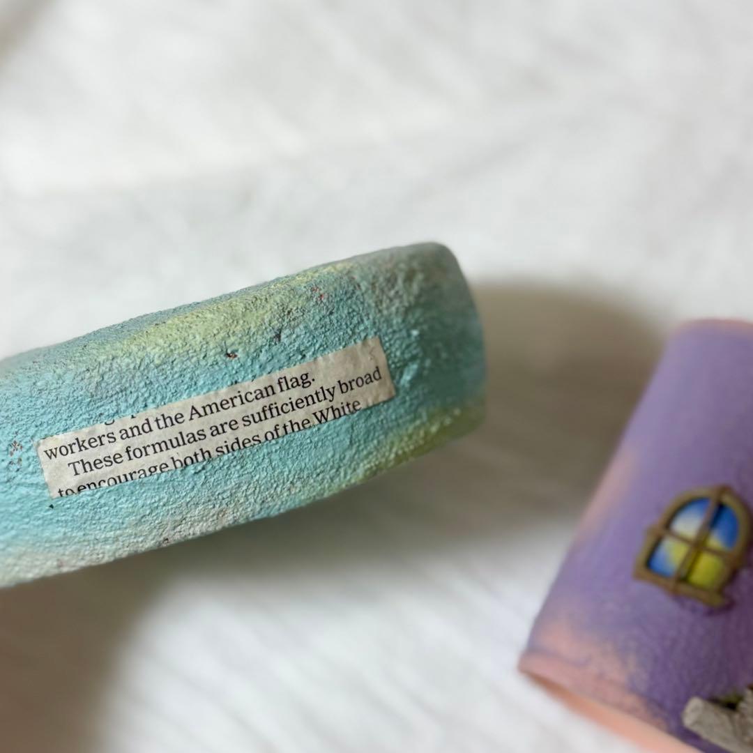 作家様　お月さまとお家のデザイン　植木鉢　多肉植物　2つセット　モルタル