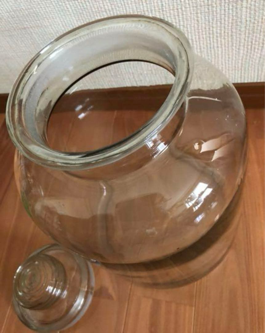 レトロ瓶・特大・ガラス瓶・昭和レトロ・駄菓子瓶・梅酒瓶・アンティーク・物入れ