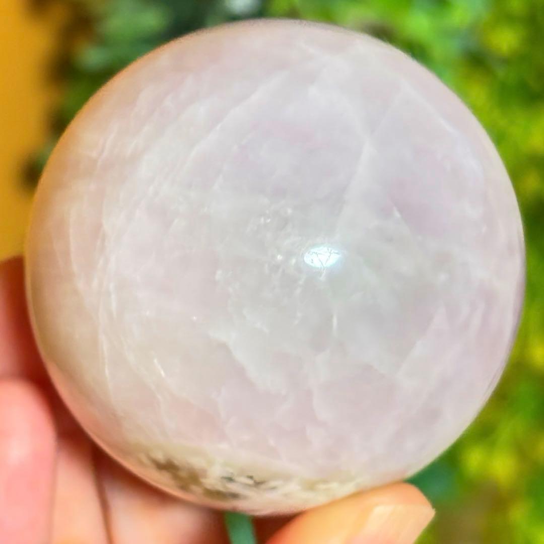 クンツァイト　スフィア　シラーあり　レア