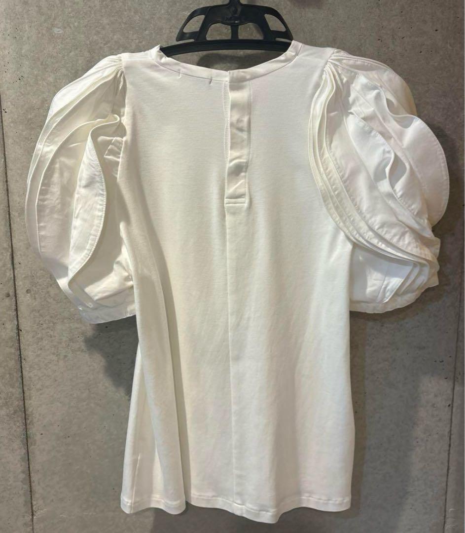 LUDLOW ラドロー ホワイト パフスリーブ Tシャツ