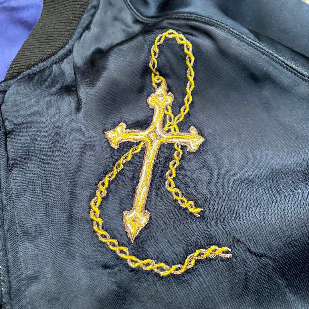 DENIME SHINS期 刺繍　リバーシブル　スカジャン 天使と悪魔