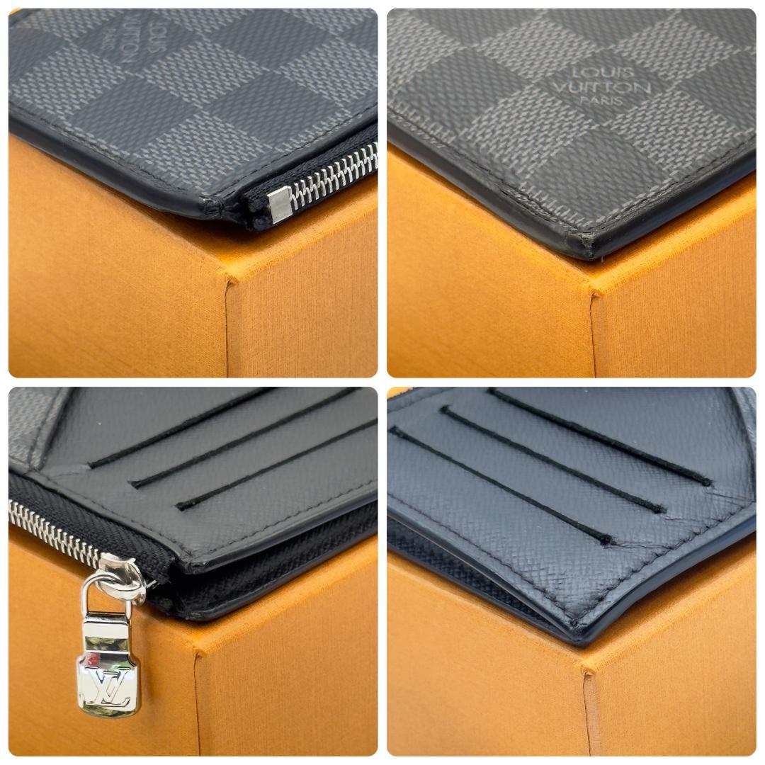 極上品 ルイヴィトン ダミエグラフィット カード・ホルダー ケース