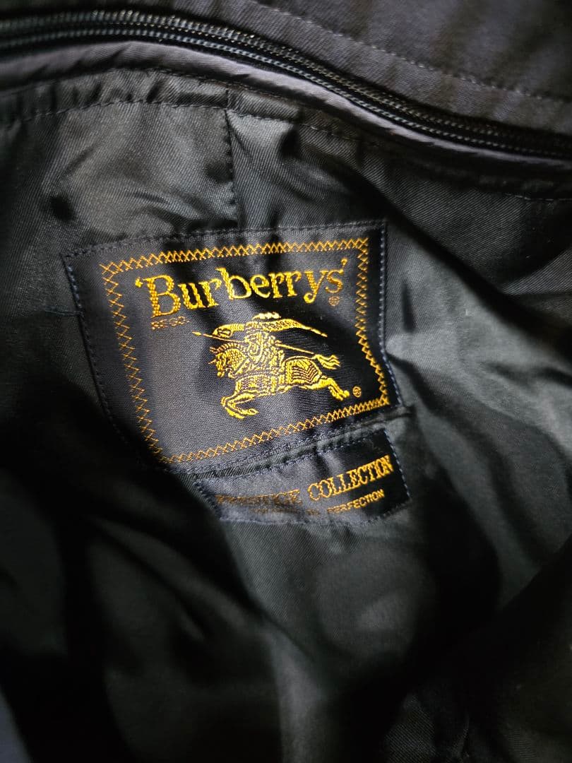 バーバリー ネイビー ステンカラーコート　美品　y57