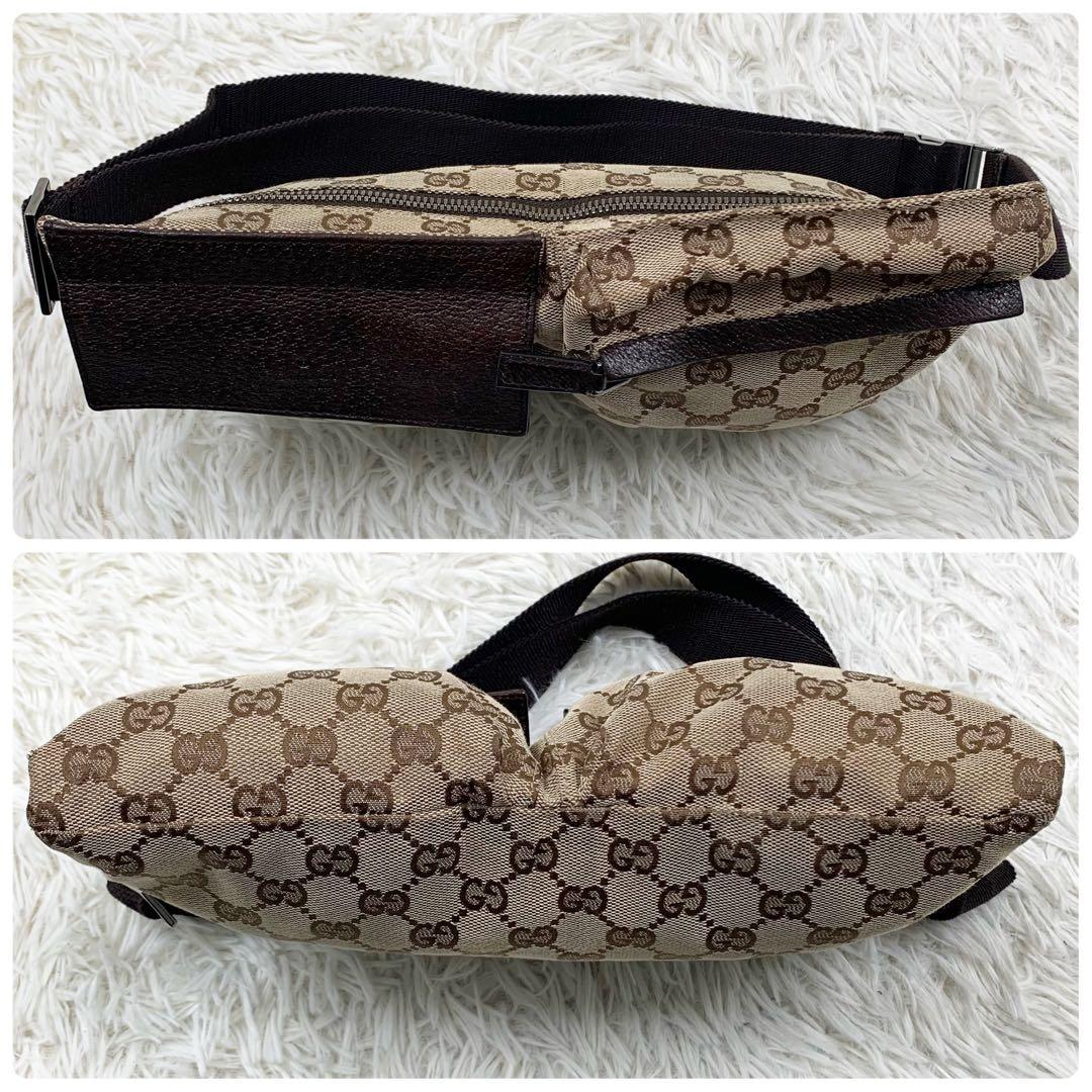 【✨極美品✨】グッチ ウエストポーチ GGキャンバス ベージュ