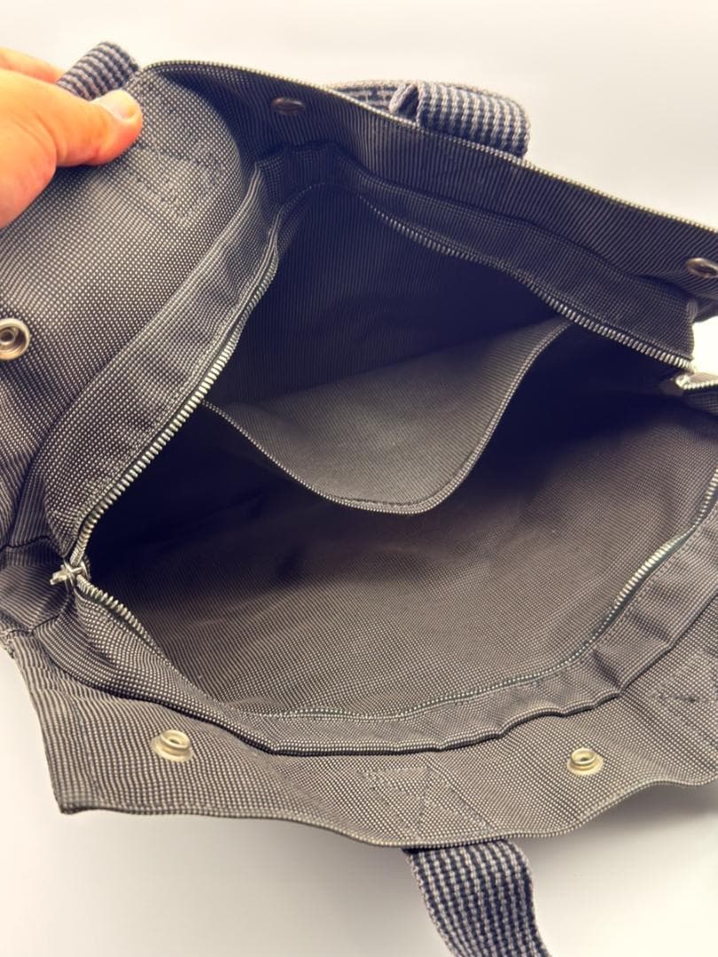 【美品】エルメス エールライン MM トートバッグ グレー