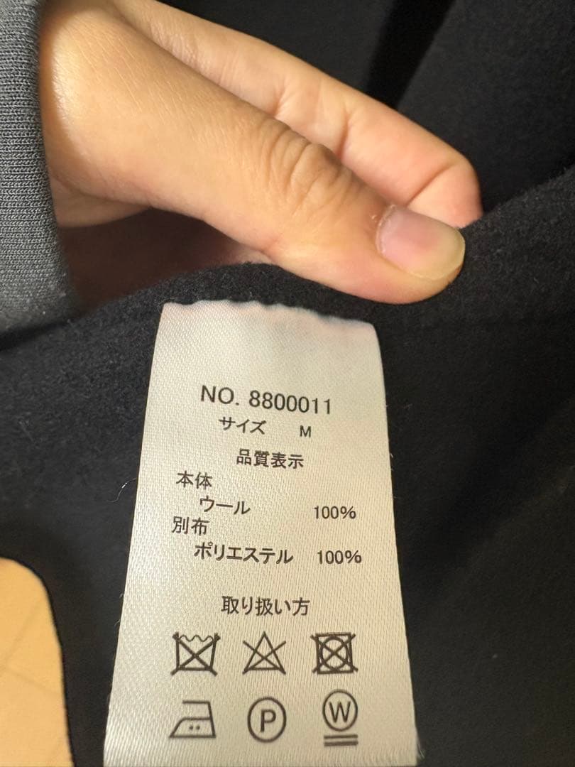 evernavy ロングコート Mサイズ ブラック