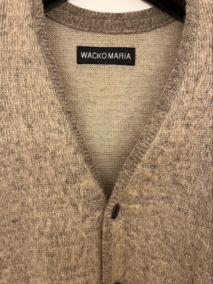 ワコマリア モヘアカーディガン ベージュ サイズM 野村訓市