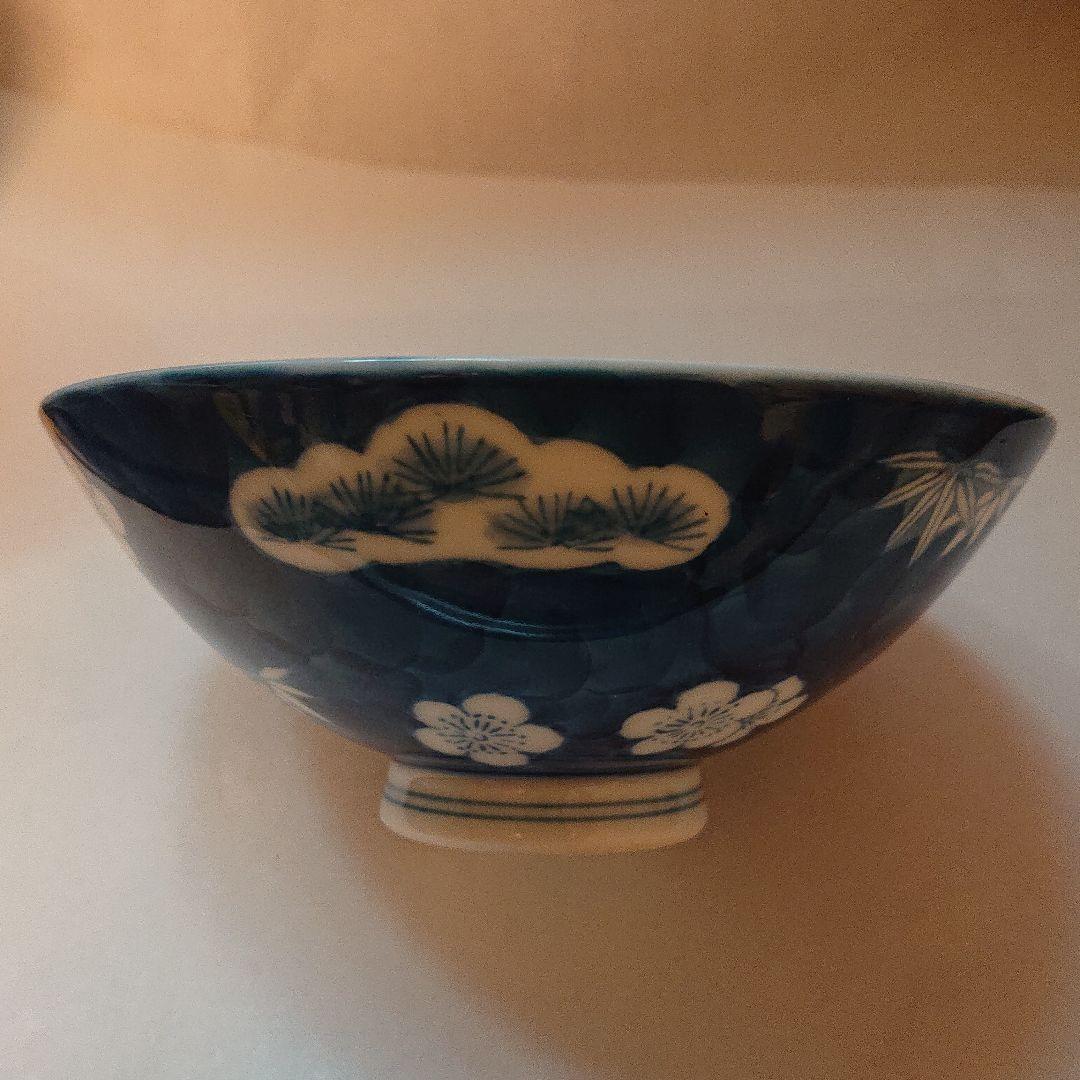 飯茶碗・深川製磁・手描