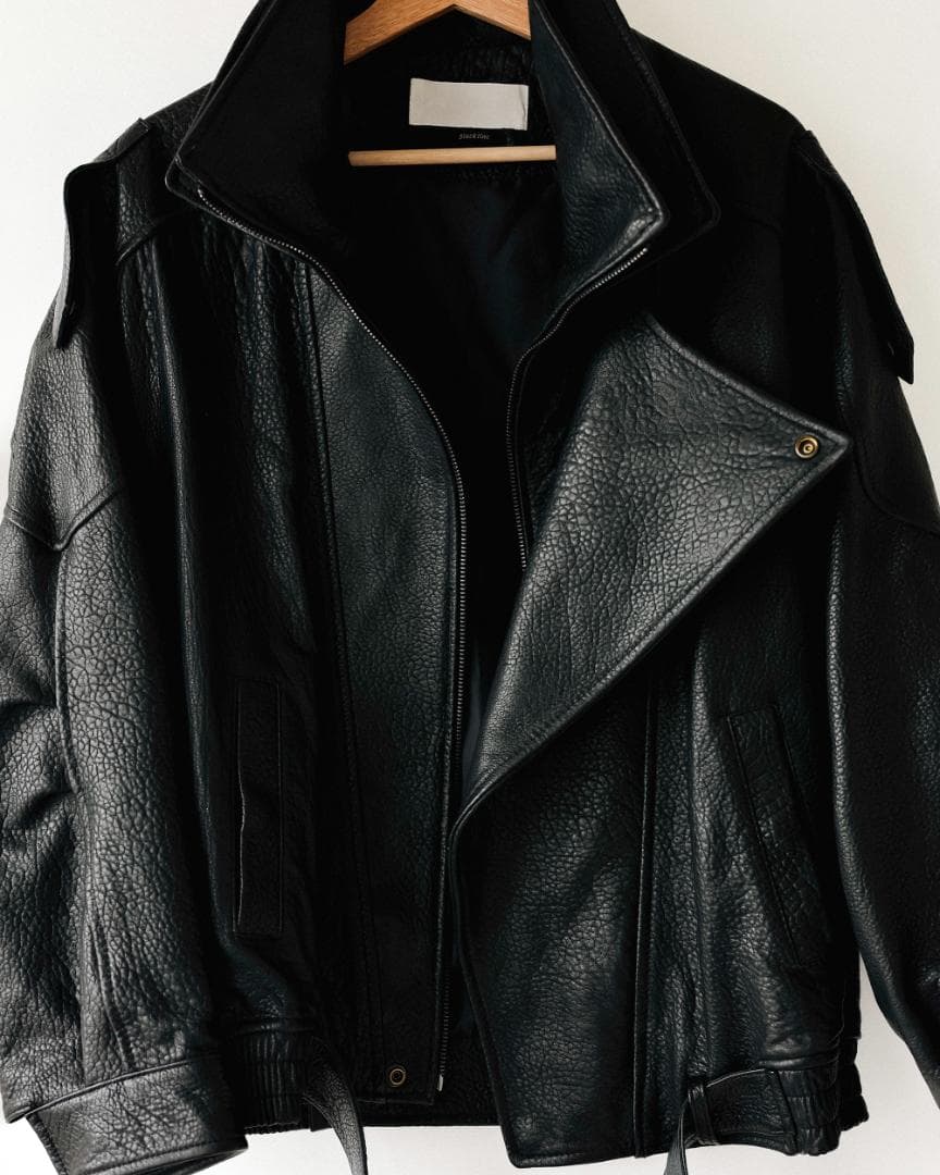 LONDONFLAT 25FW イタリアン シュランケン ラムレザー ジャケット