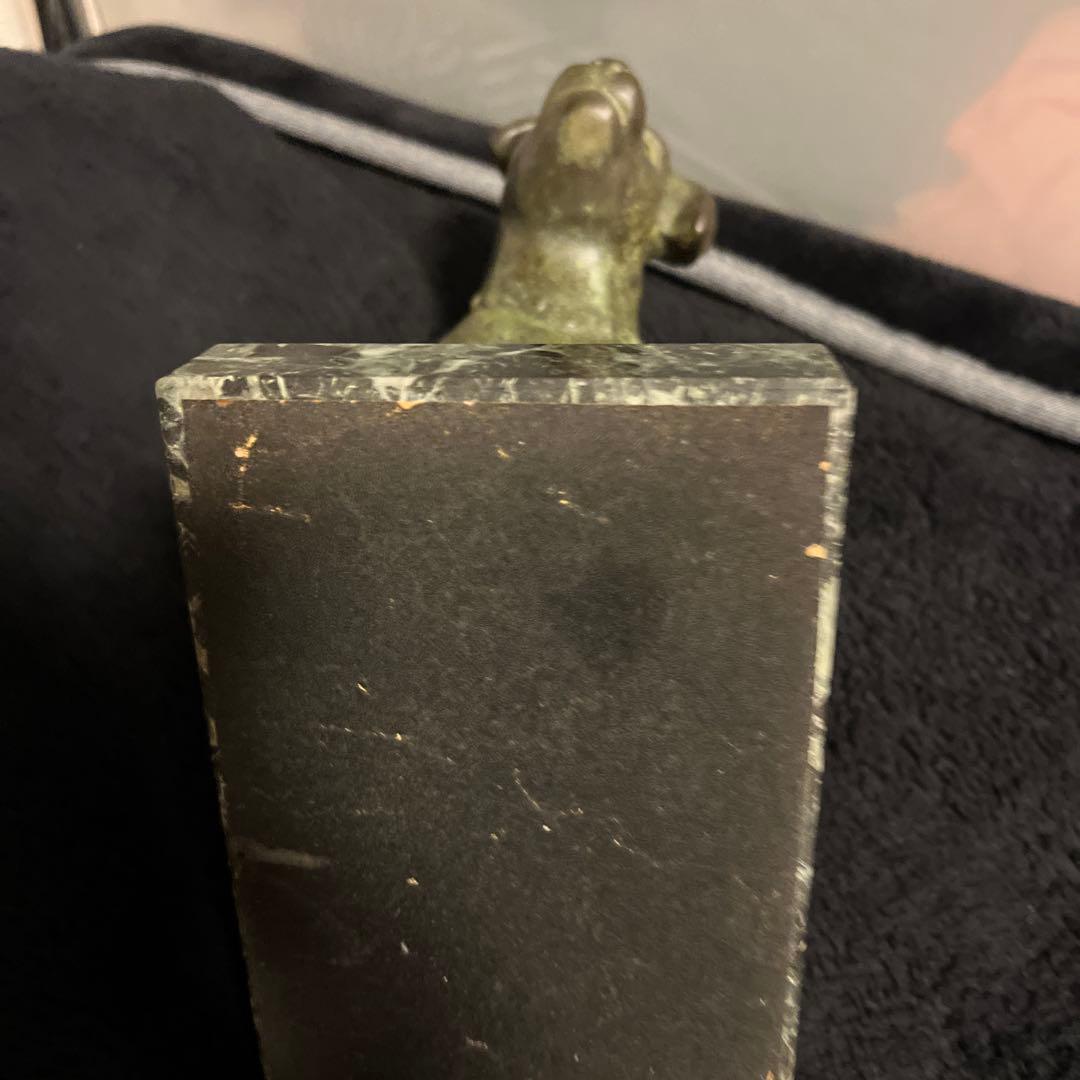 青銅 ビクター犬の置物 日本ビクター株式会社 ニッパー 犬 VICTOR