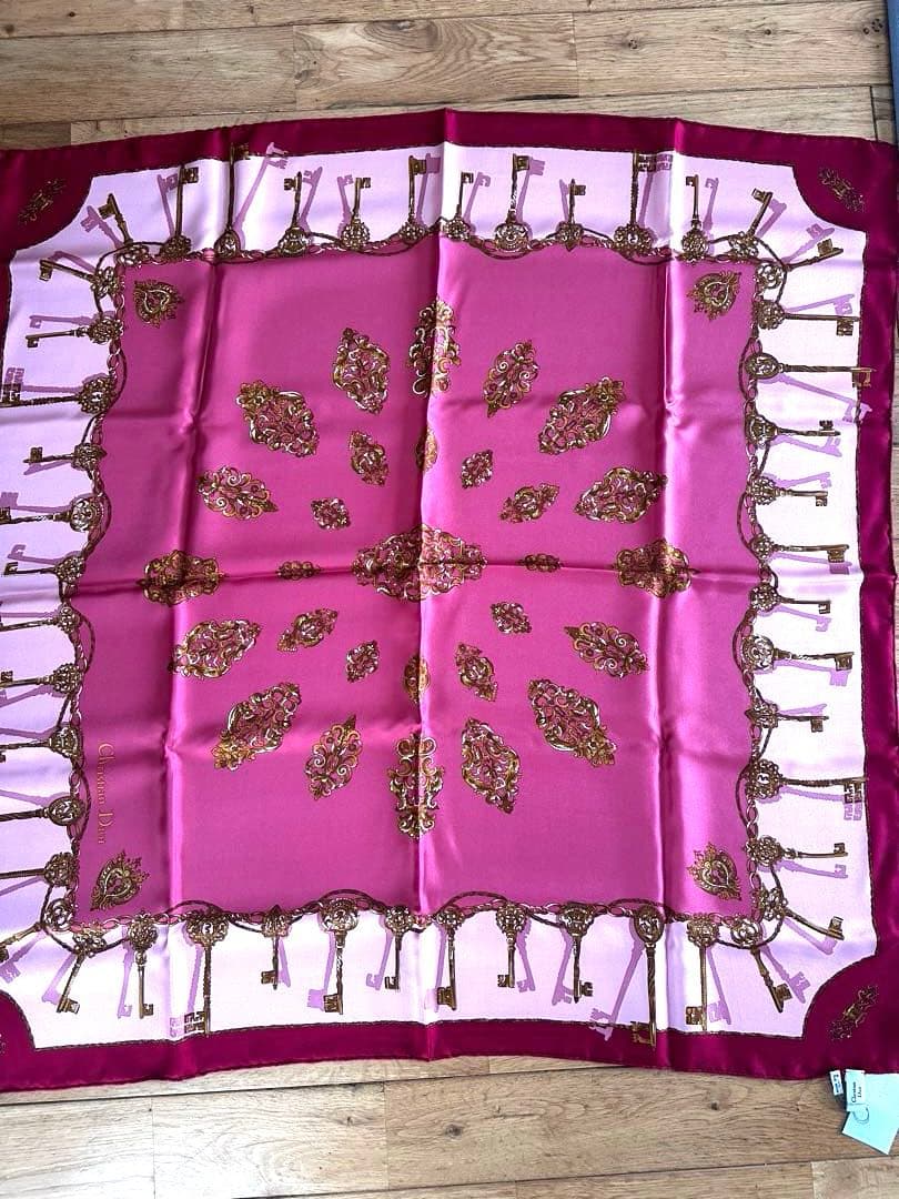 Christian Dior 鍵デザイン スカーフ