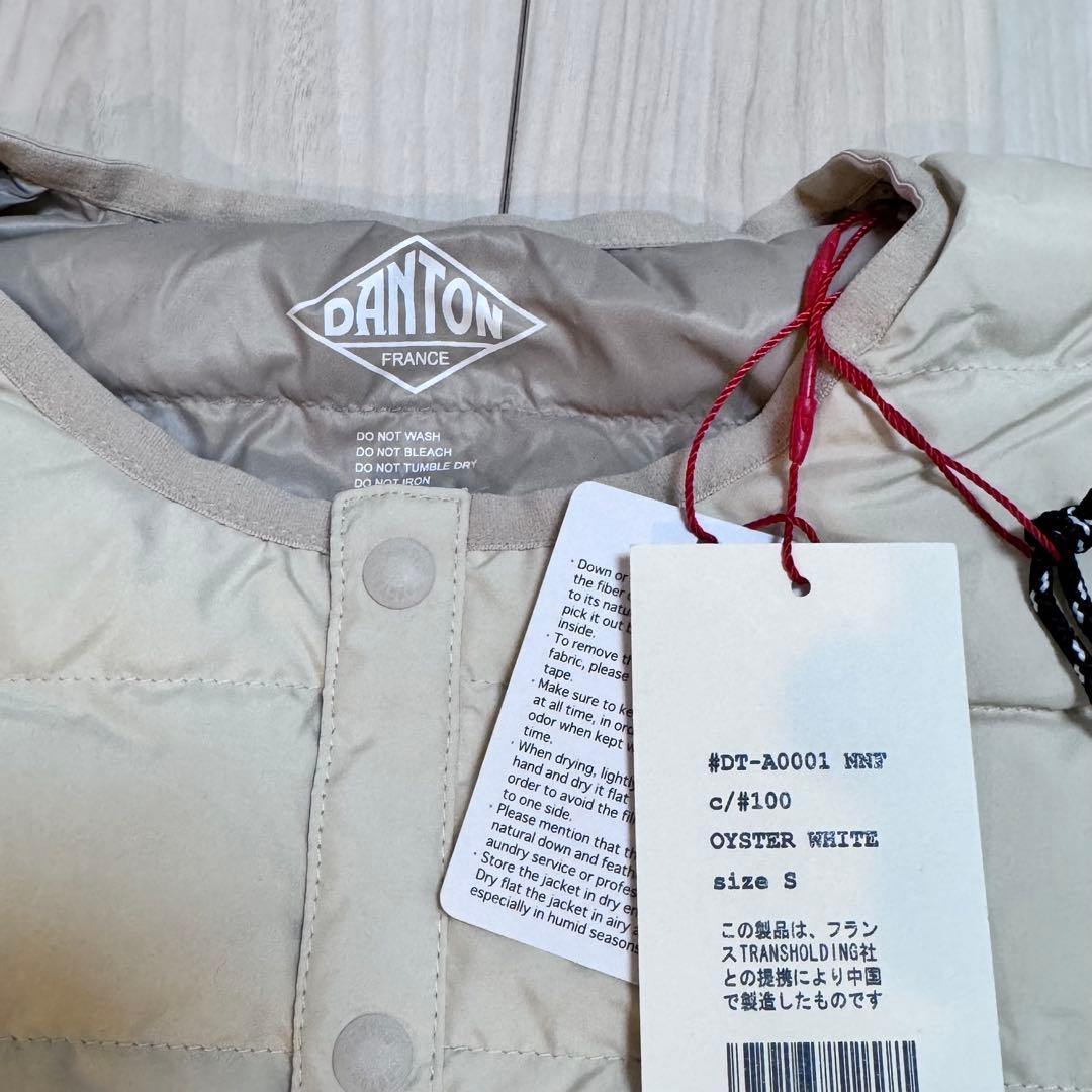 未使用　ダントン インナーダウン ジャケット オイスターホワイト M